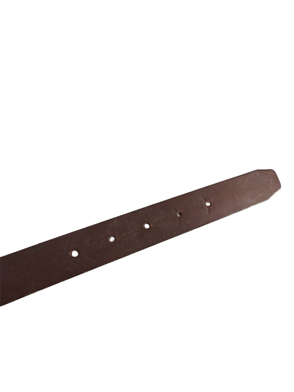 RARE! Vintage Polo Ralph Lauren Solid Cast Brass and Leather Belt - Picture 8 of 9